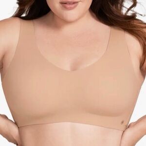 Honeylove V-Neck Beige Bra Plus Size 2X